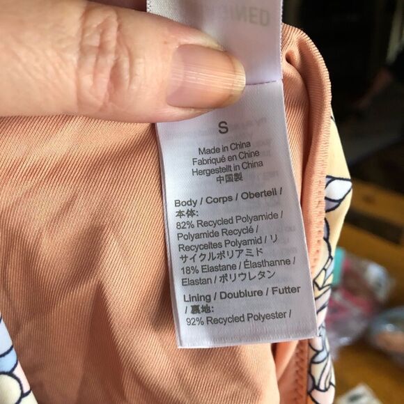 NWT J Crew Active Curved Waist Cheeky Bikini Bottom Printed Kaleidoscope Size S - Picture 9 of 10